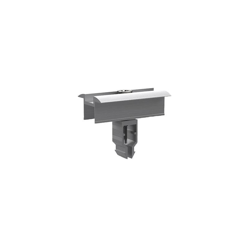 Mittelklemme silber Klick System für Photovoltaik Montageschienen