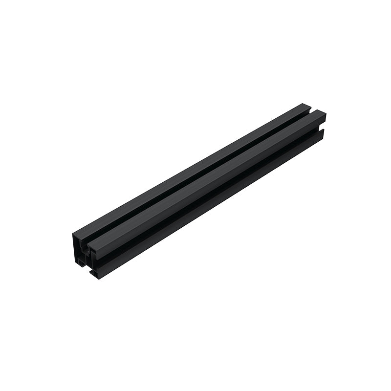 Aluminium Klickprofil schwarz 2400 mm T Schrauben